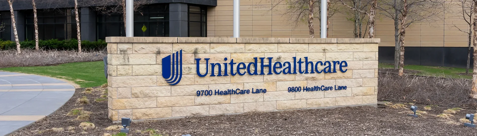 A United Healthcare sign.