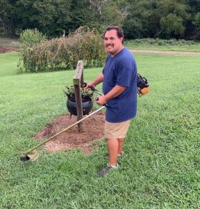 Jeremy's Lawn and Garden provides a variety of yard work services, including weed eating.