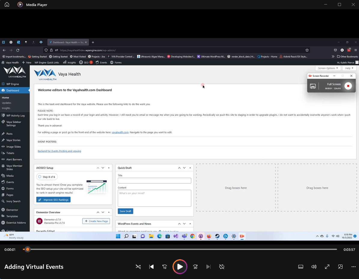 Adding Virtual Events