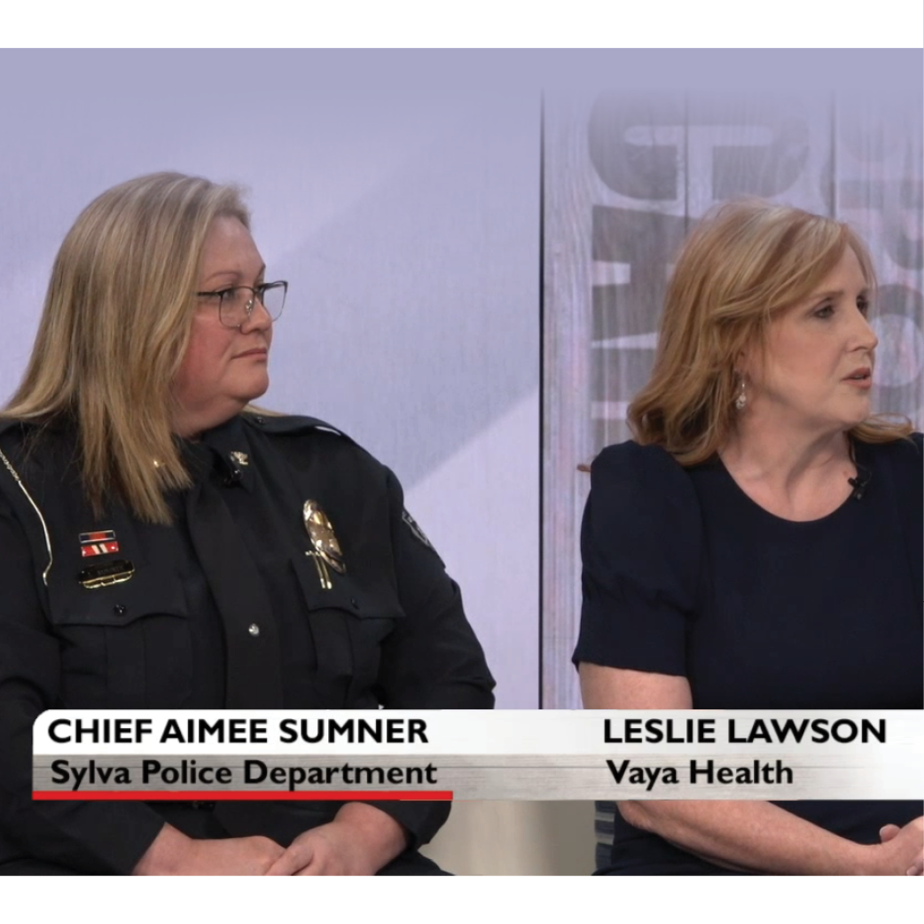 Spotlight Carolina video on CIT training with Leslie Lawson of Vaya Health and Chief Aimee Sumner of the Sylva police department.