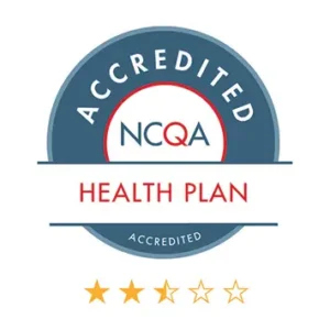 Logotipo acreditado por NCQA - 2 1/2 estrellas